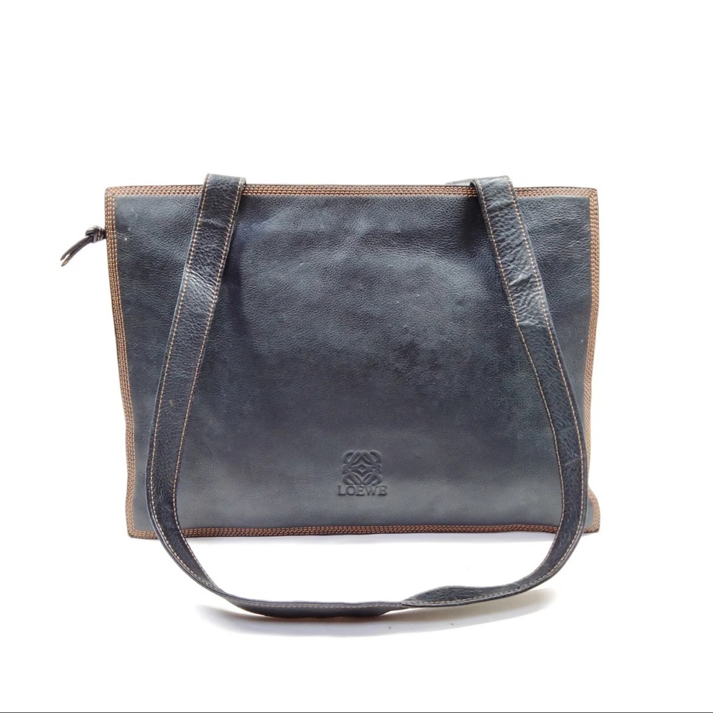 LOEWE Shoulder Bag  Black Leather